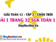 Bài 1 trang 32 Toán 11 tập 2 Chân trời sáng tạo: Phương Trình Mũ